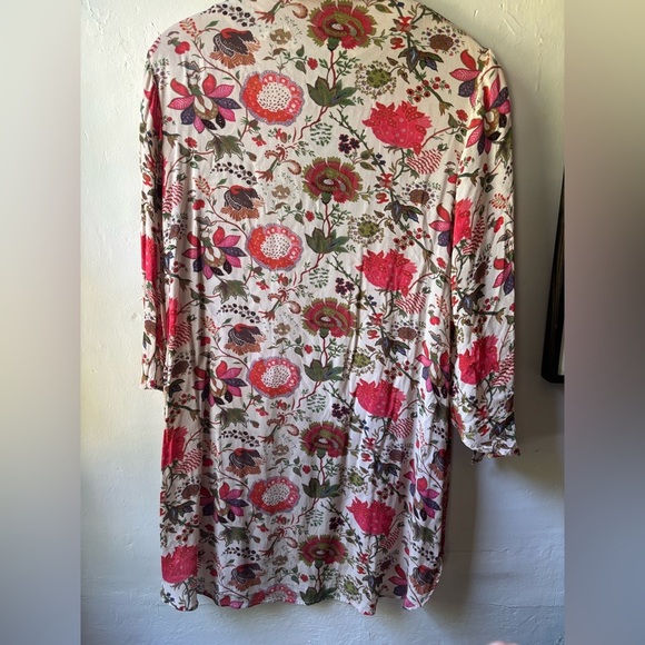 NWOT Benares Shirt/Dress Floral Tunic - Picture 9 of 11